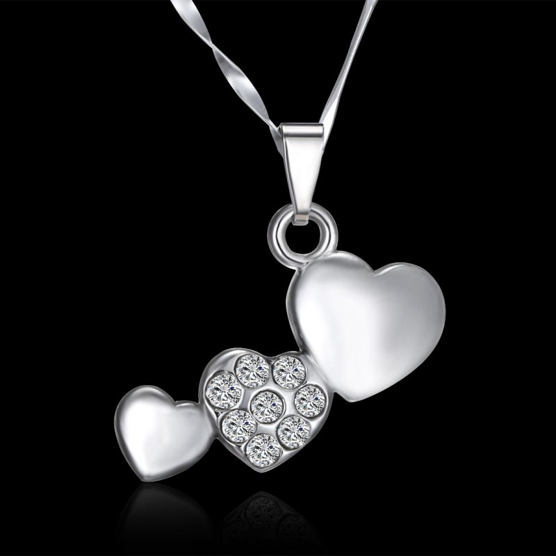 Women S Special Love Gift Shine Crystal Heart Pendant Necklace Women S Special Love Gift Shine Crystal Heart