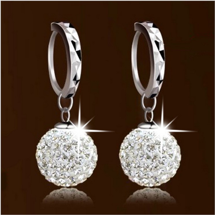 Fashion Crystal Dangle Earring Stud Leverback Huggie Hoop Earrings