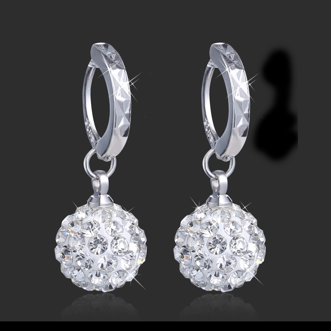 Fashion Crystal Dangle Earring Stud Leverback Huggie Hoop Earrings