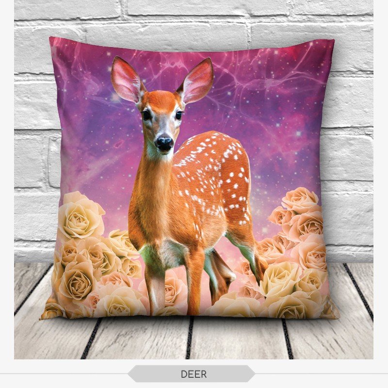 3D Print Cute Animal Pillow Throw Sofa Cars Pillow case Cushion Cover Home Decor eBay