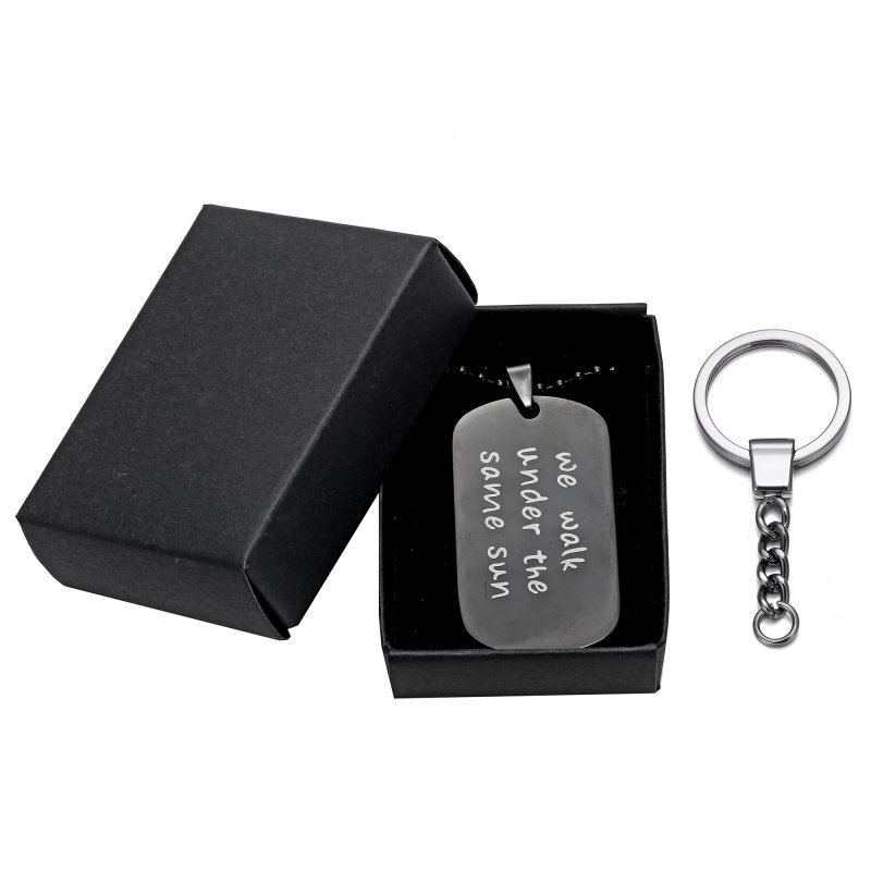 2 Pcs Personalised Engraved Letter 316 Stainless Steel Dog