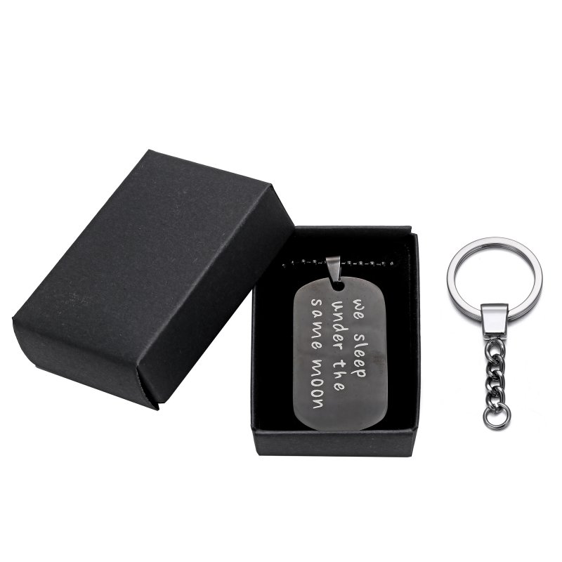 2 Pcs Personalised Engraved Letter 316 Stainless Steel Dog