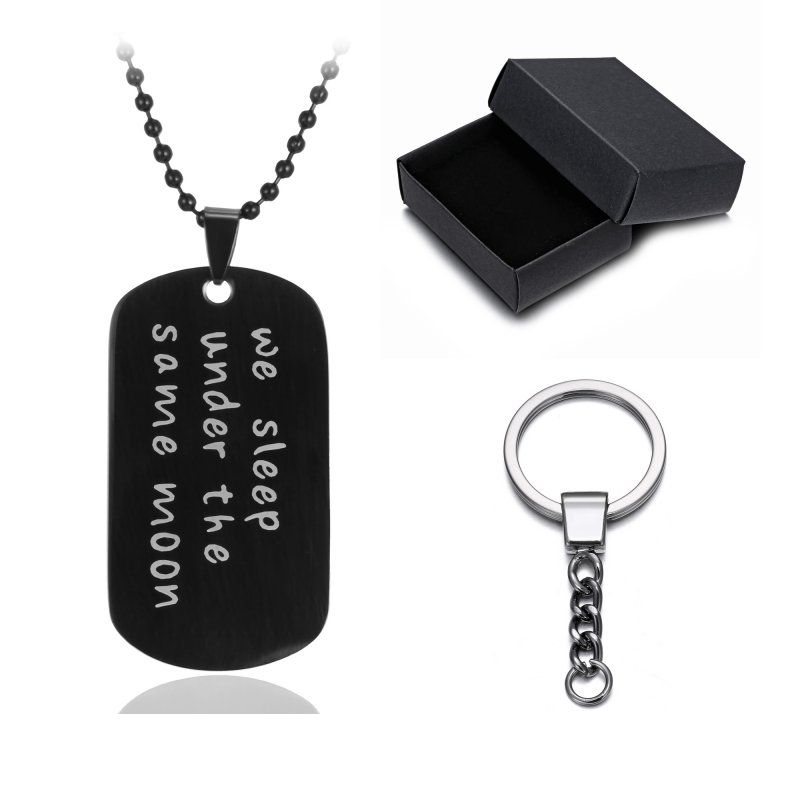 2 Pcs Personalised Engraved Letter 316 Stainless Steel Dog