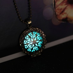 Glow In The Dark Pendant Necklace Magic Steampunk Pretty Fairy Locket Party Gift Drop