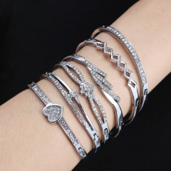 Rinhoo Bracelets Bangles Jewelry Lover Love Polished Cuff Bangle Bracelet Wrist Bracelet Jewelry for Men Women bangle5