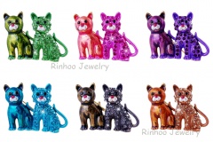 Wholesale Fashion Brooch Dog Brooch Factory Price Red