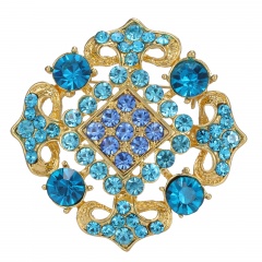 Wholesale Fashion Brooch Factory Price Blue