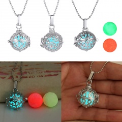 Charm Glow In The Dark Heart Pendant Necklace Luminous Women Jewelry Party Gift Infinity