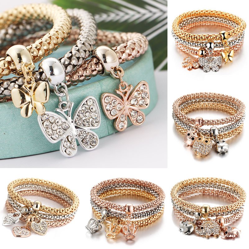 elastic rhinestone bracelet