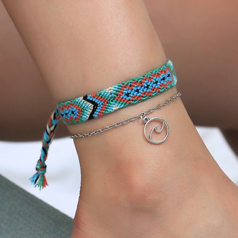 Details About 2pcs Set Boho Ethnic Handmade Braided Rope Anklet Beach Sandal Ankle Bracelets Details About 2pcs Set Boho Ethnic Handmade Braided Rope Anklet Beach Sandal Ankle Bracelets