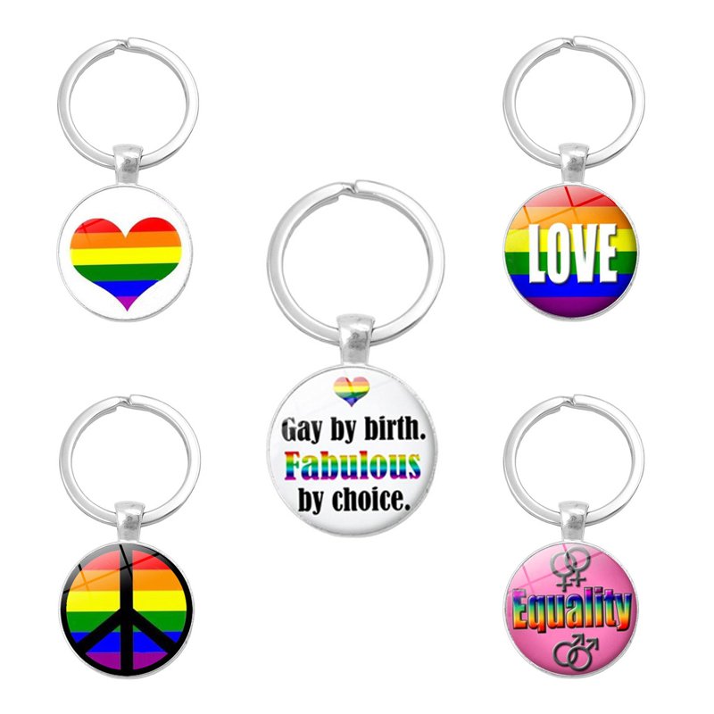 Key Rings Gay Pride Bag Charms Key Fobs Lesbian Pride