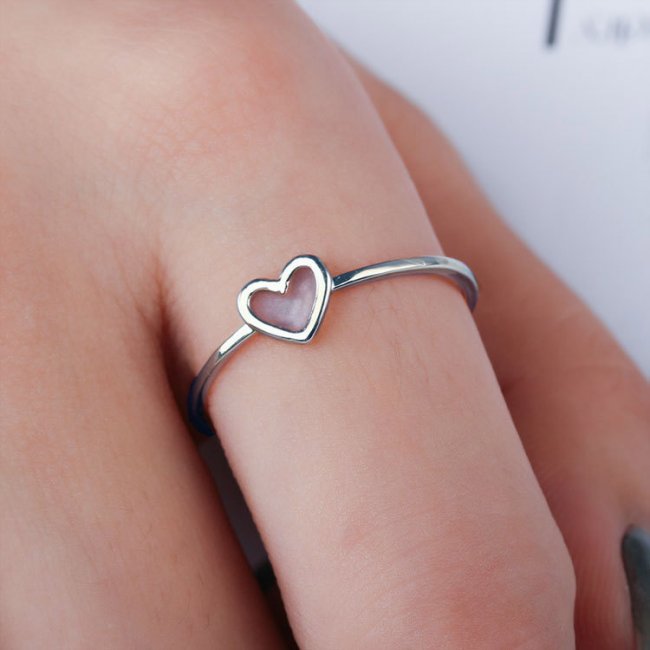 Women Girls Wedding | Love eBay Engagement Finger Heart Jewelry Ring Silver 925