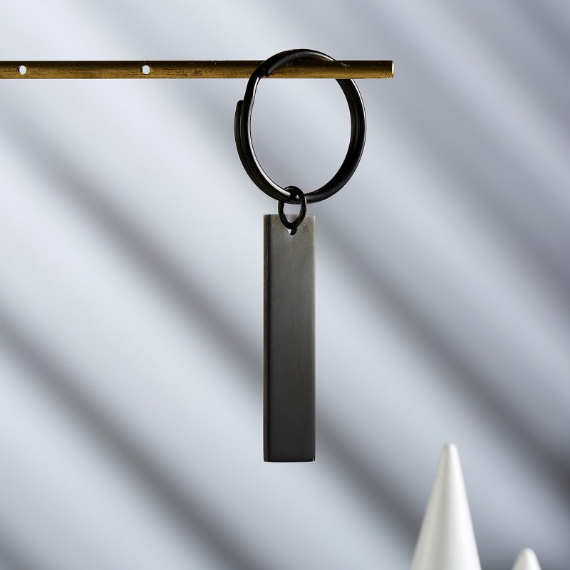 Personalised Stainless Steel Keyring Keychain Custom Name Couple Love Key Rings