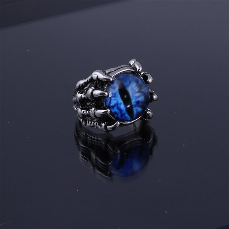 【LOOT】Legacy of One-Eyed Pirates RING Punk Men Dragon Claws Evil Eye Ring Eyeball Evil Gothic Open